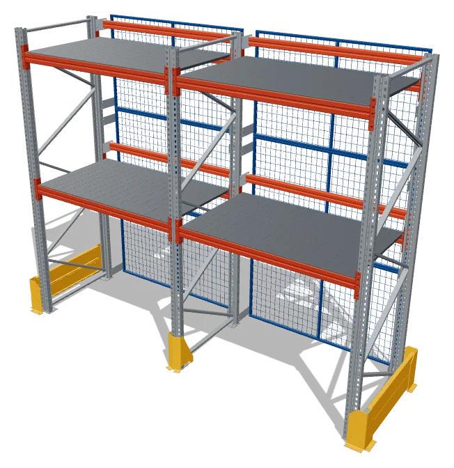META MULTIPAL Palettenregal – 3D-Modell im Browser drehbar