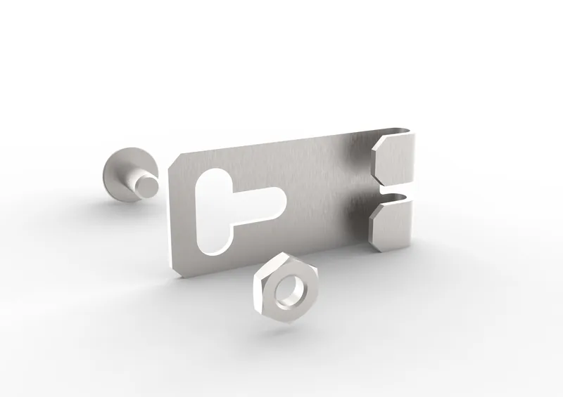 Universal-Drahtwandhalter für CLIP & FIX Regal, Draht-Seitenwand