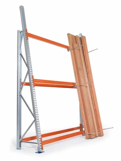 Profillageranbaufeld einseitig multipal H 3300 x B 2700 x T 700 vzk / RAL 2001