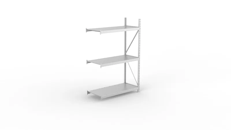 MR GR 2200 x 1800 x 650 vzk kpl. mit Stahlpaneele mit 3 Böden MINI-RACK